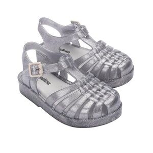 Mini Melissa Possession Glitter Clear Jelly Sandals Size 8 and 9 NEW
